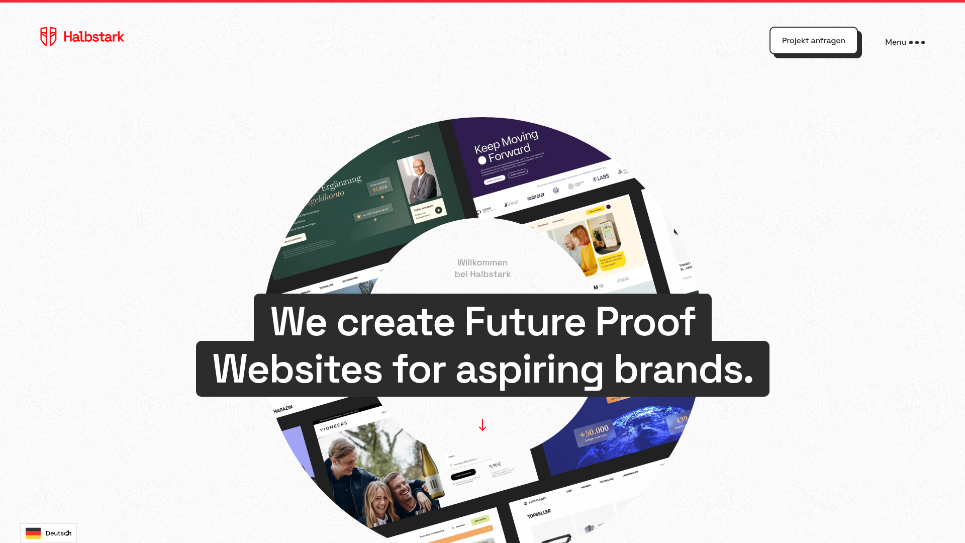 Halbstark, Kreative Webagentur mit starkem Markenfokus Homepage