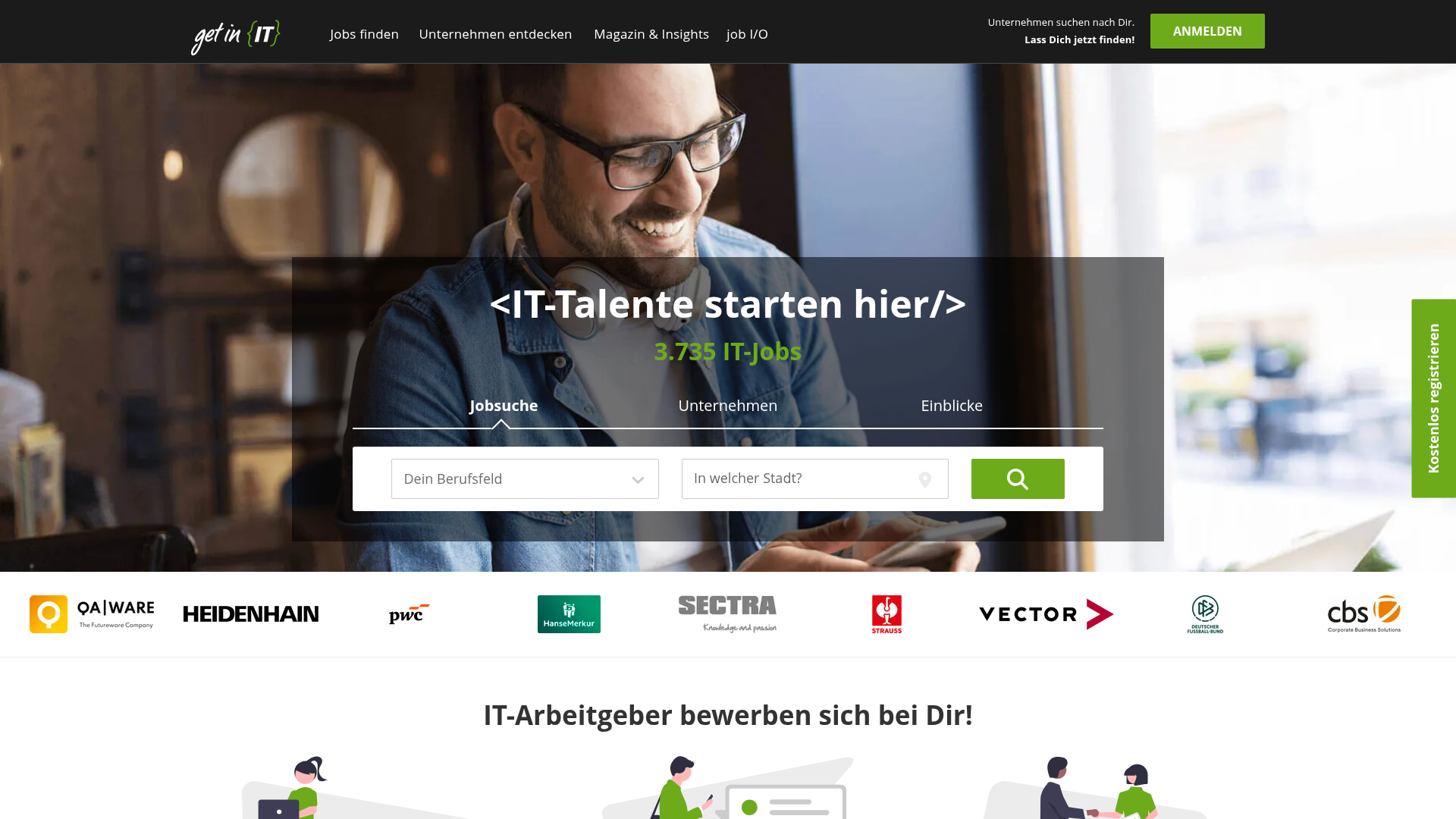 Alleinstellungsmerkmal Homepage